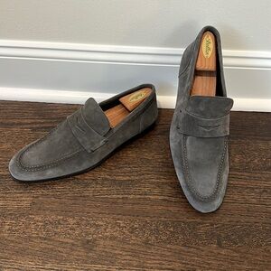 To Boot Suede Penny Loafers - size 11.5 - Grey